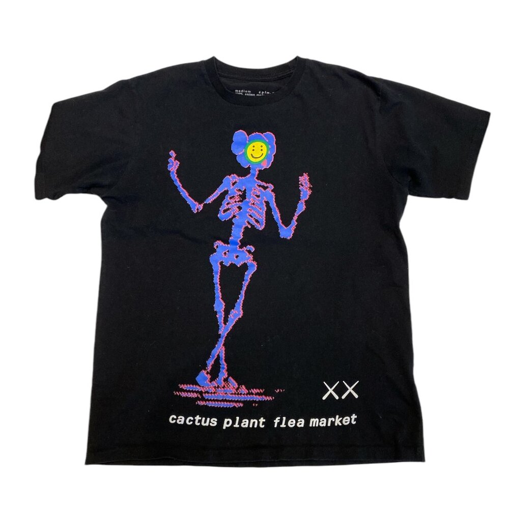 Cactus Plant Flea Market x KAWS Skeleton Graphic Tee